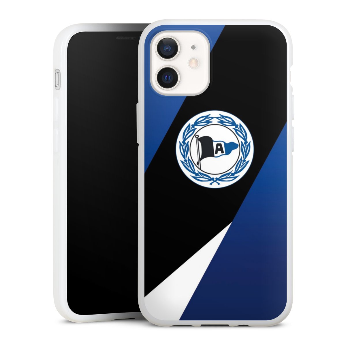 iPhone 12 mini Handy Silikon Hülle Case weiß Handyhülle Official Licensed Product Arminia Bielefeld Dsc Silikon Case