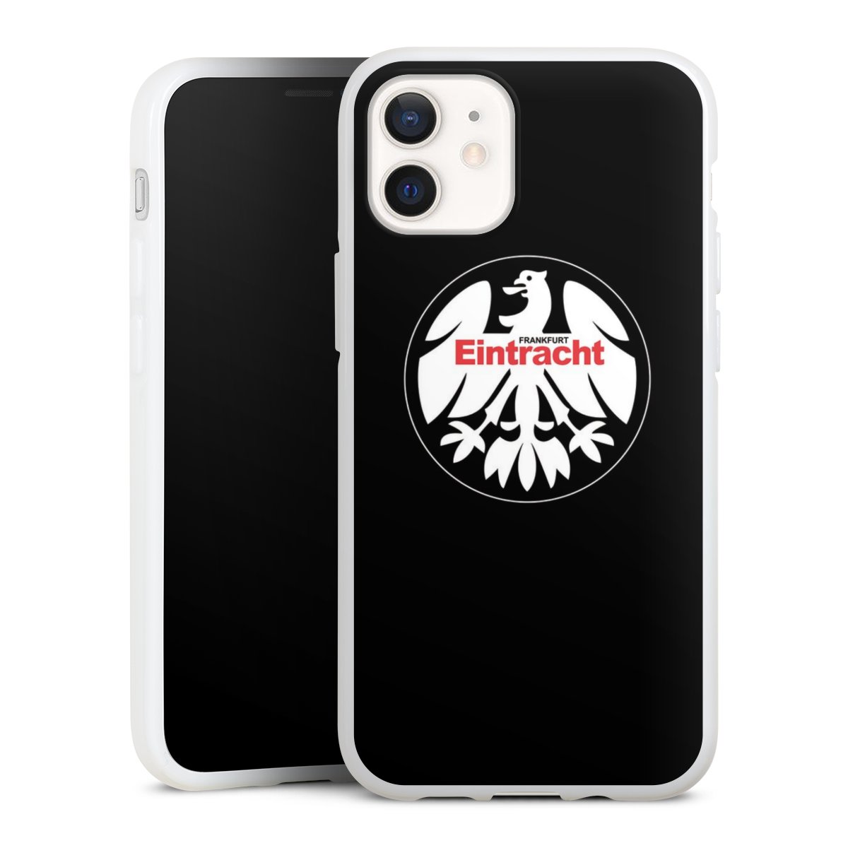 iPhone 12 mini Handy Silikon Hülle Case weiß Handyhülle Official Licensed Product Eintracht Frankfurt Sge Silikon Case