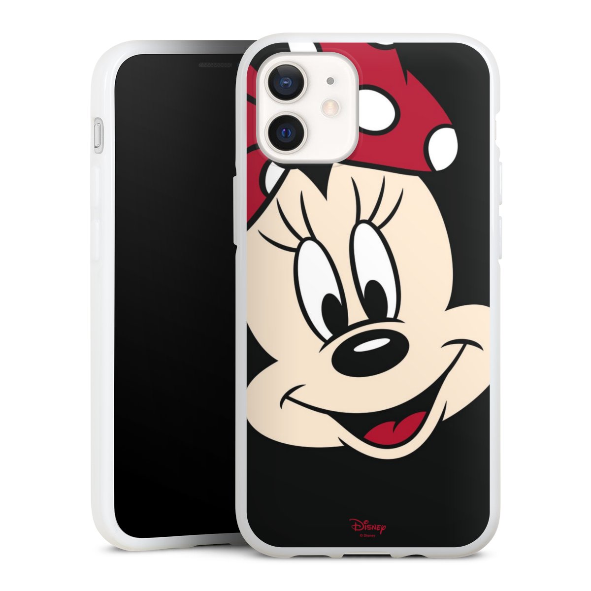 iPhone 12 mini Handy Silikon Hülle Case weiß Handyhülle Minnie Mouse Official Licensed Product Disney Silikon Case