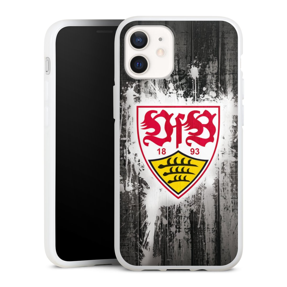 iPhone 12 mini Handy Silikon Hülle Case weiß Handyhülle Vfb Stuttgart Official Licensed Product Silikon Case