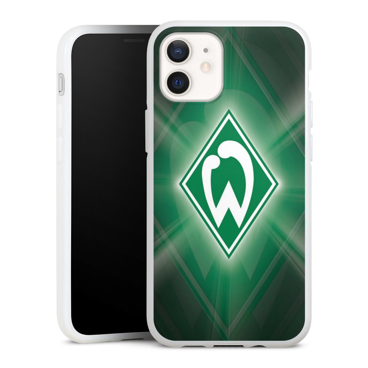 iPhone 12 mini Handy Silikon Hülle Case weiß Handyhülle Sv Werder Bremen Official Licensed Product Coat Of Arms Silikon Case