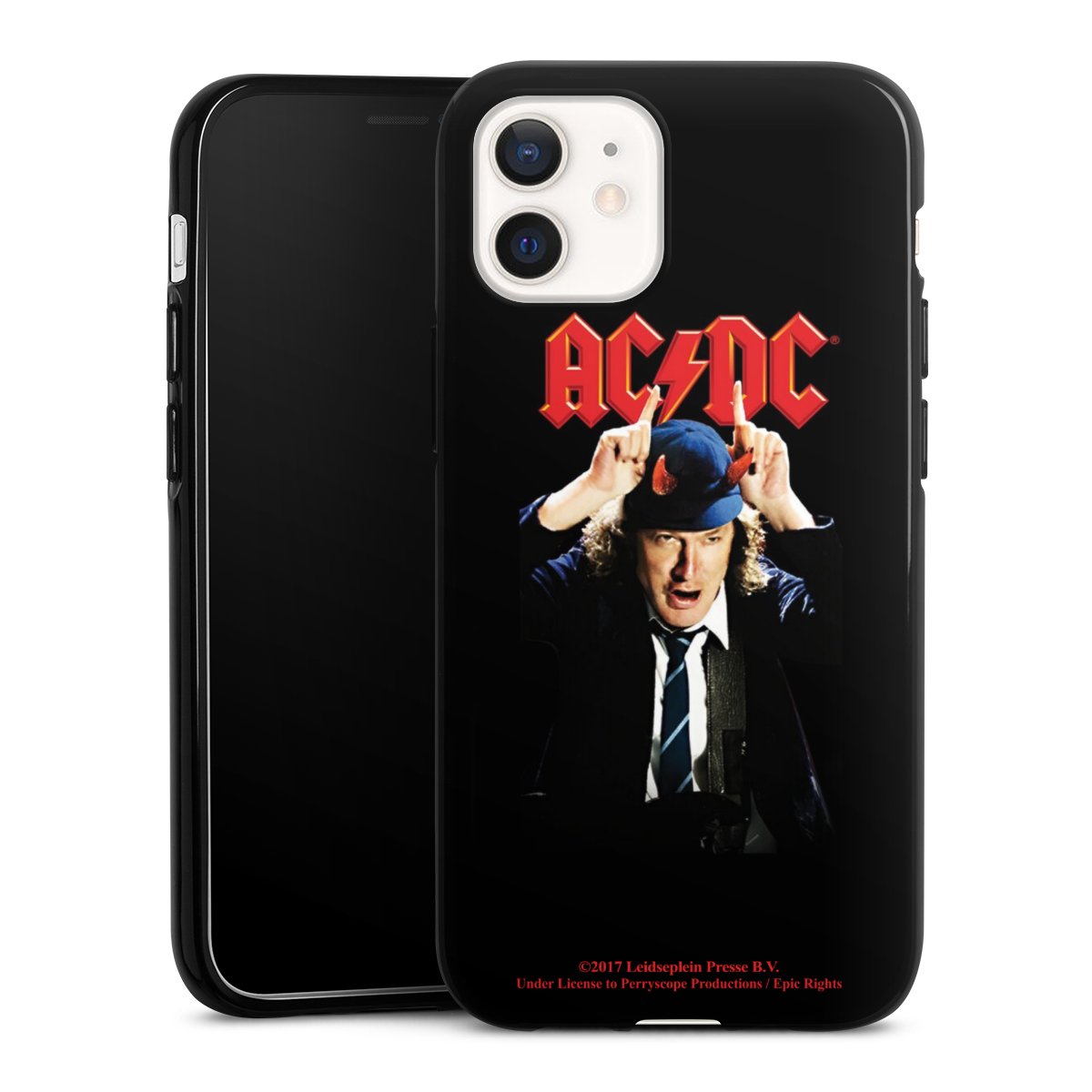 iPhone 12 mini Handy Silikon Hülle Case schwarz Handyhülle Merchandise Acdc Riverplate