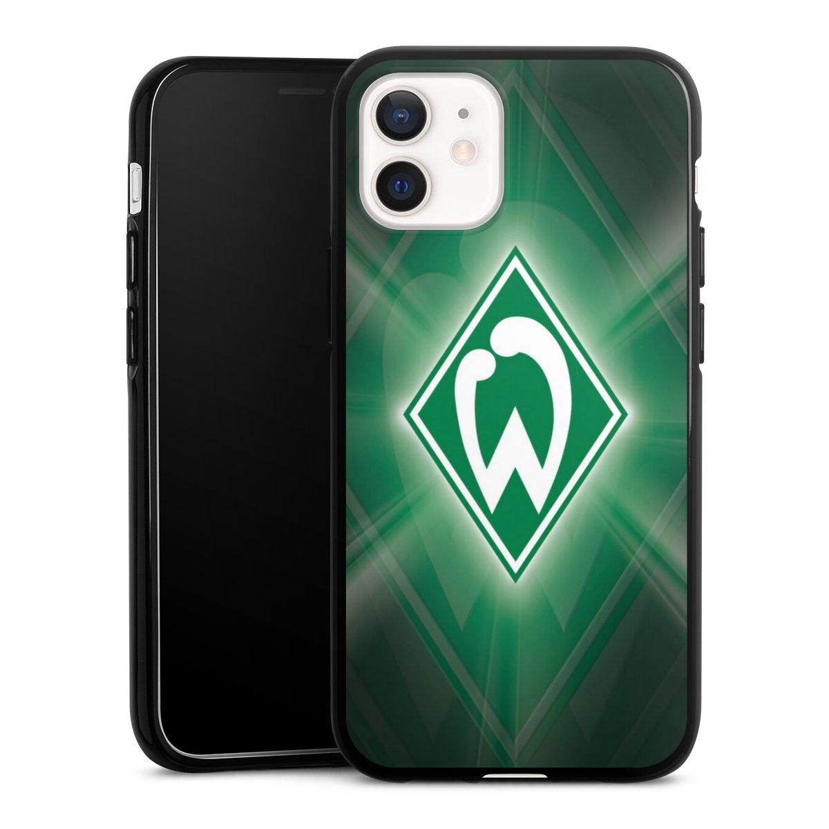 iPhone 12 mini Handy Silikon Hülle Case schwarz Handyhülle Sv Werder Bremen Official Licensed Product Coat Of Arms