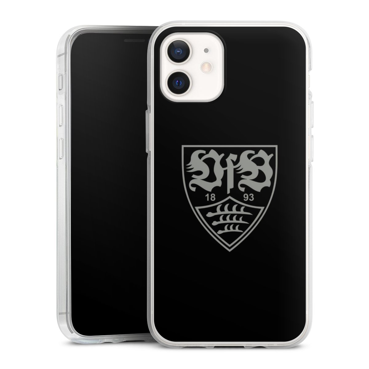 iPhone 12 mini Handy Silikon Hülle Case transparent Handyhülle Official Licensed Product Vfb Stuttgart Silikon Case