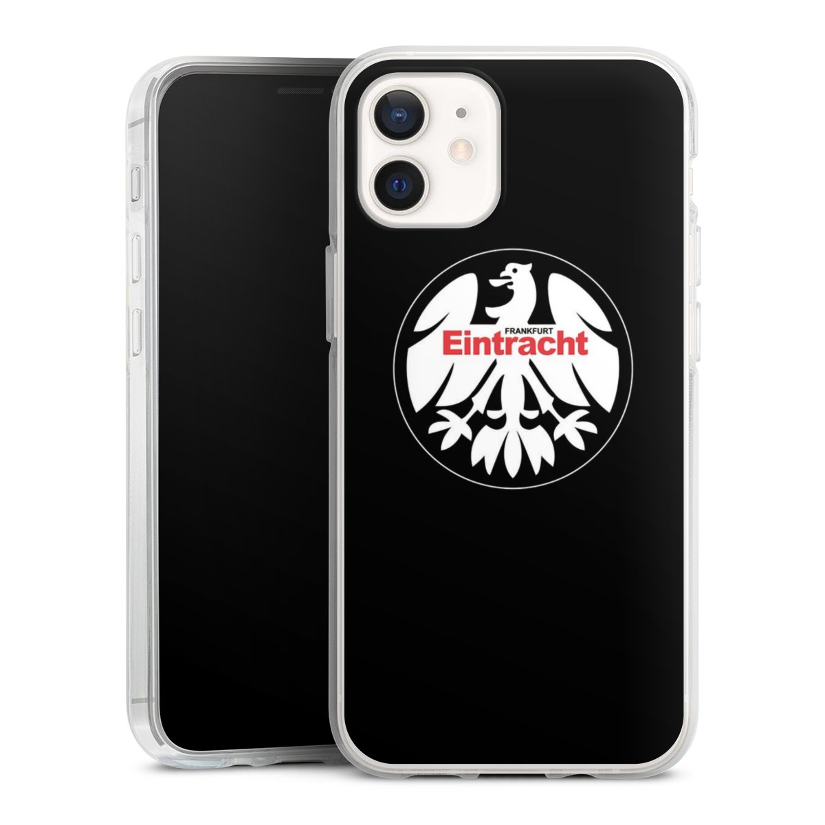 iPhone 12 mini Handy Silikon Hülle Case transparent Handyhülle Official Licensed Product Eintracht Frankfurt Sge Silikon Case