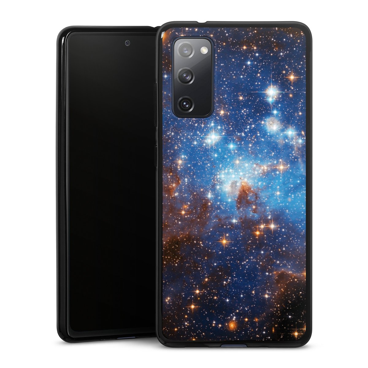 Galaxy S20 FE Handy Silikon Hülle Case schwarz Handyhülle Star Weltall Galaxy