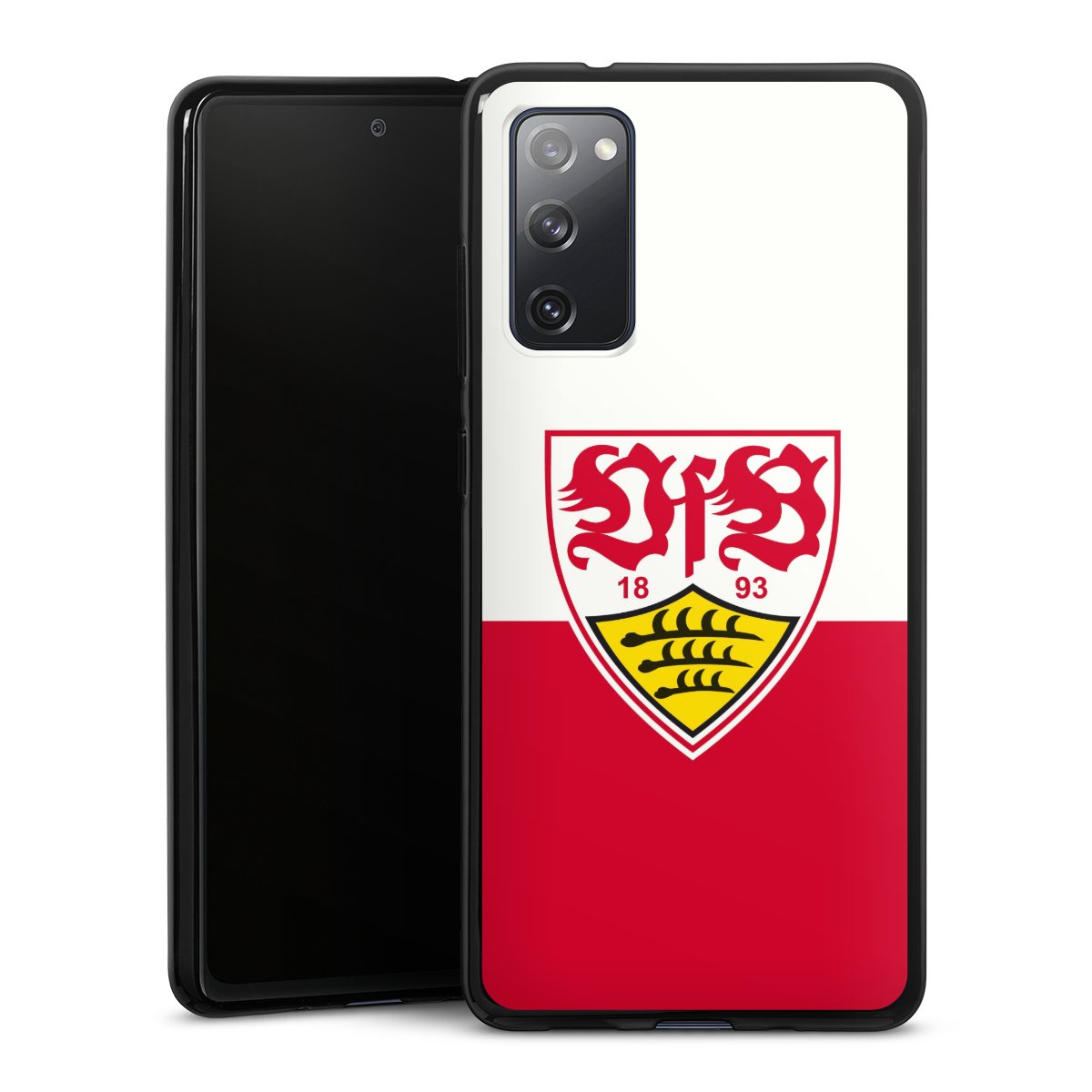 Galaxy S20 FE Handy Silikon Hülle Case schwarz Handyhülle Official Licensed Product Logo Vfb Stuttgart