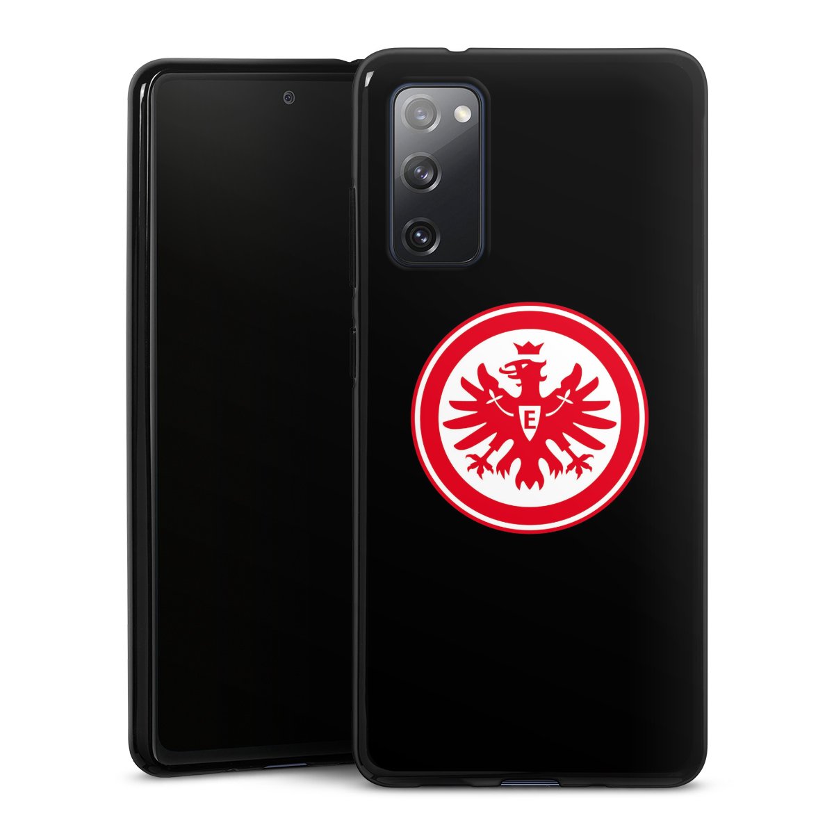 Galaxy S20 FE Handy Silikon Hülle Case schwarz Handyhülle Eintracht Frankfurt Sge Eagle