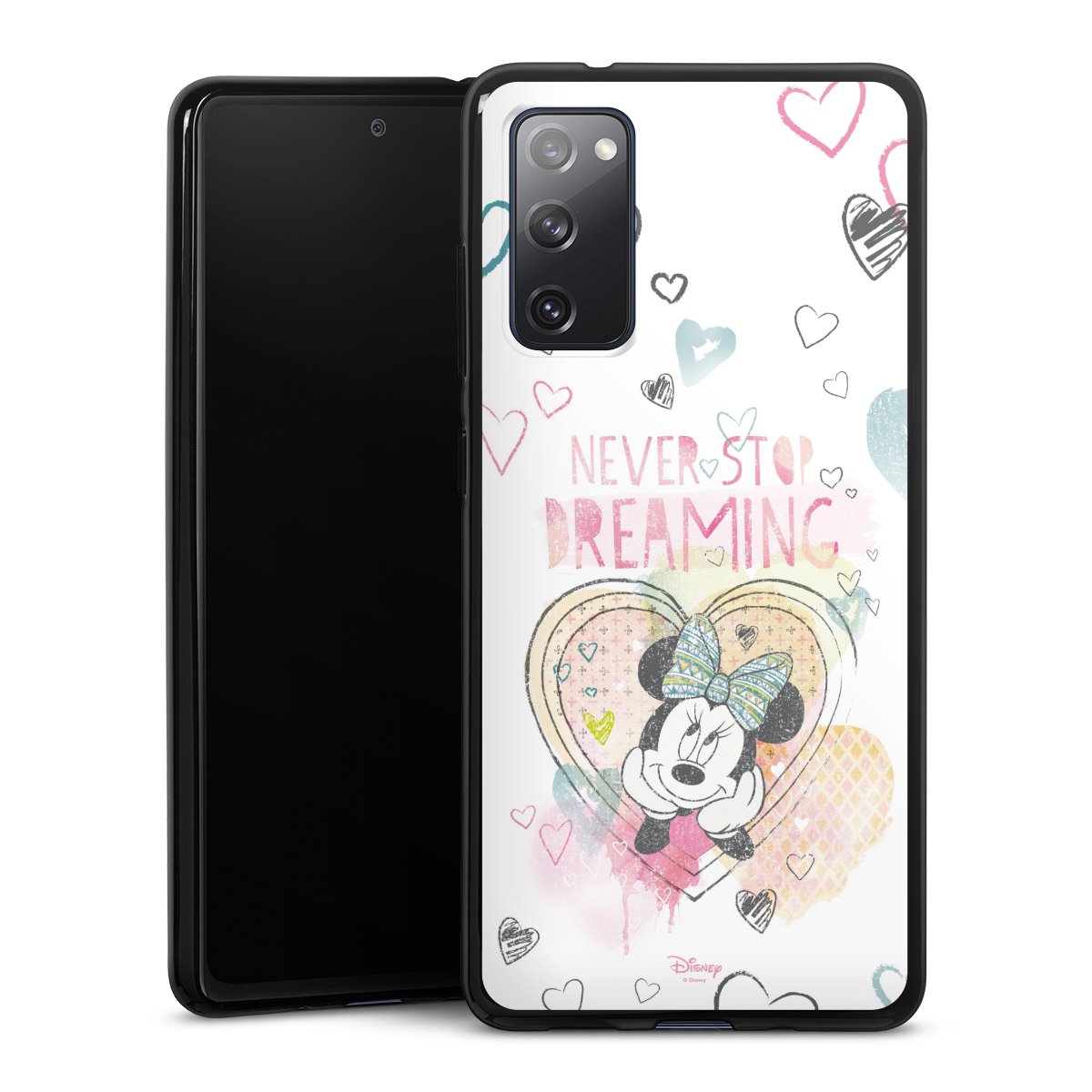 Galaxy S20 FE Handy Silikon Hülle Case schwarz Handyhülle Disney Official Licensed Product Minnie Mouse