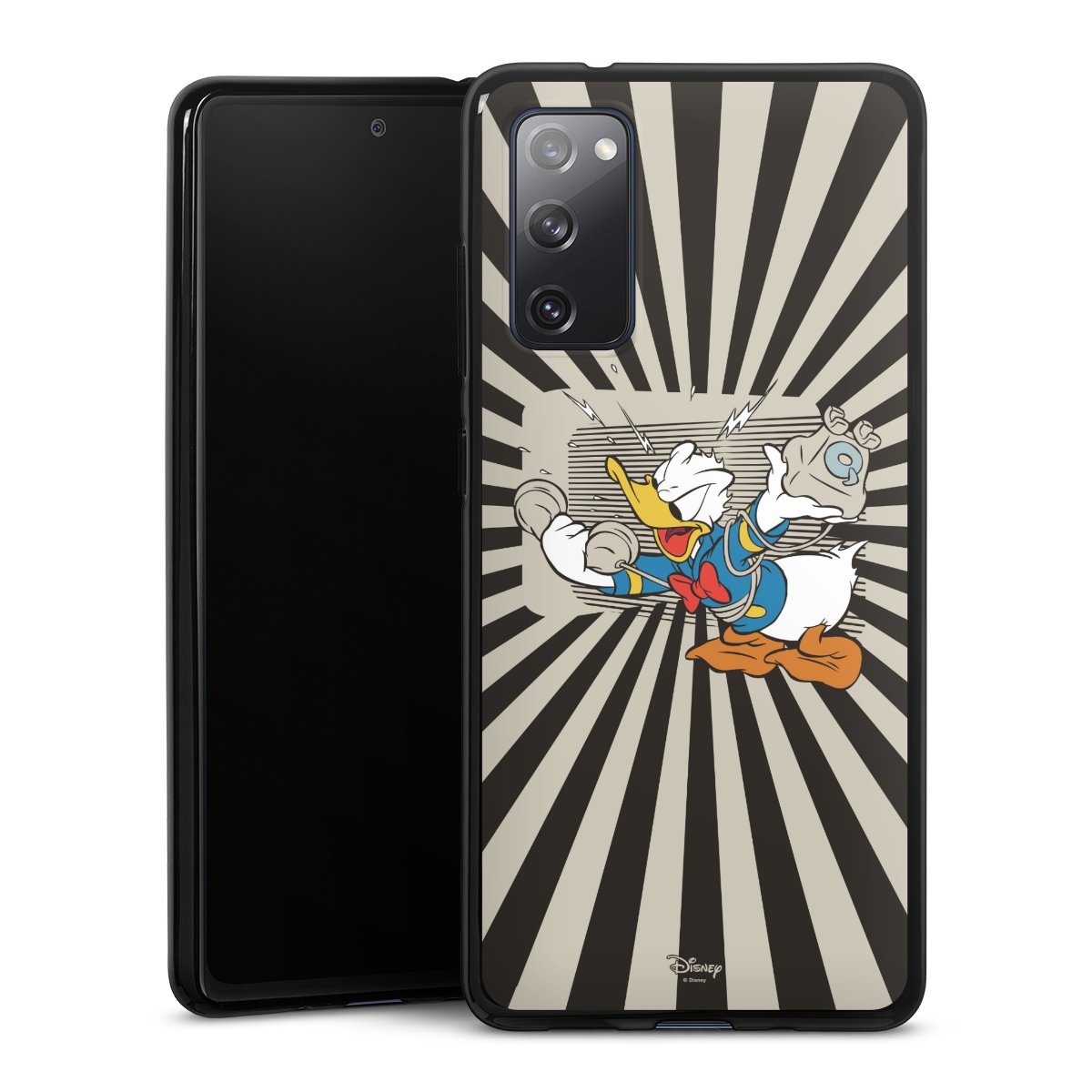 Galaxy S20 FE Handy Silikon Hülle Case schwarz Handyhülle Donald Duck Disney Official Licensed Product