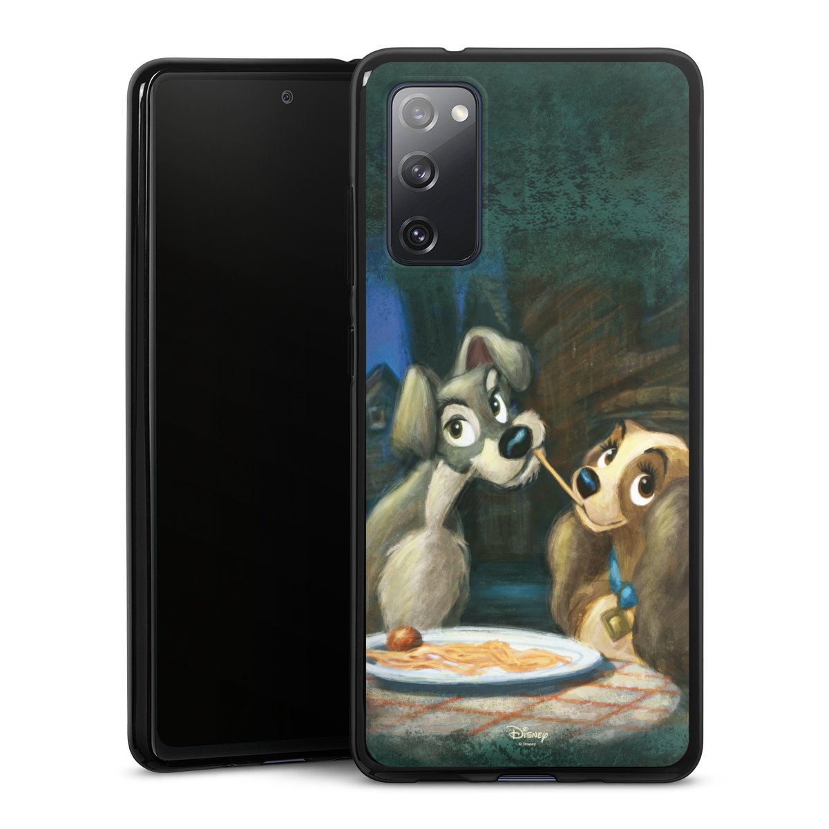 Galaxy S20 FE Handy Silikon Hülle Case schwarz Handyhülle Lady And The Tramp Official Licensed Product Disney