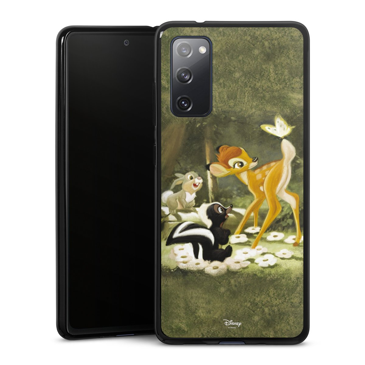 Galaxy S20 FE Handy Silikon Hülle Case schwarz Handyhülle Disney Official Licensed Product Bambi