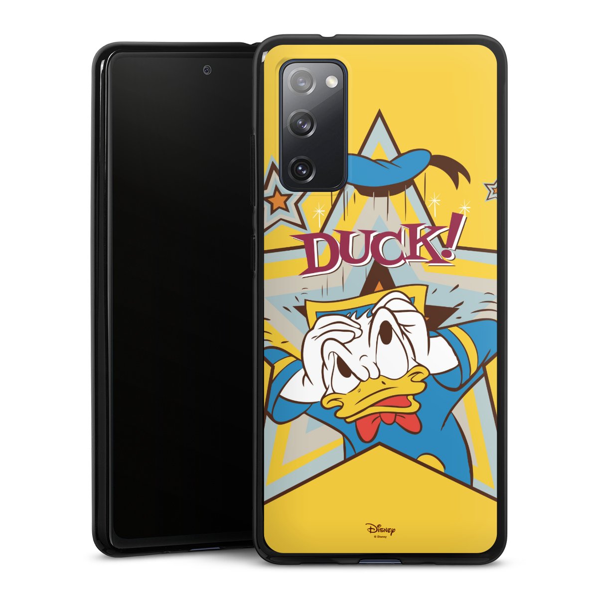 Galaxy S20 FE Handy Silikon Hülle Case schwarz Handyhülle Official Licensed Product Donald Duck Disney