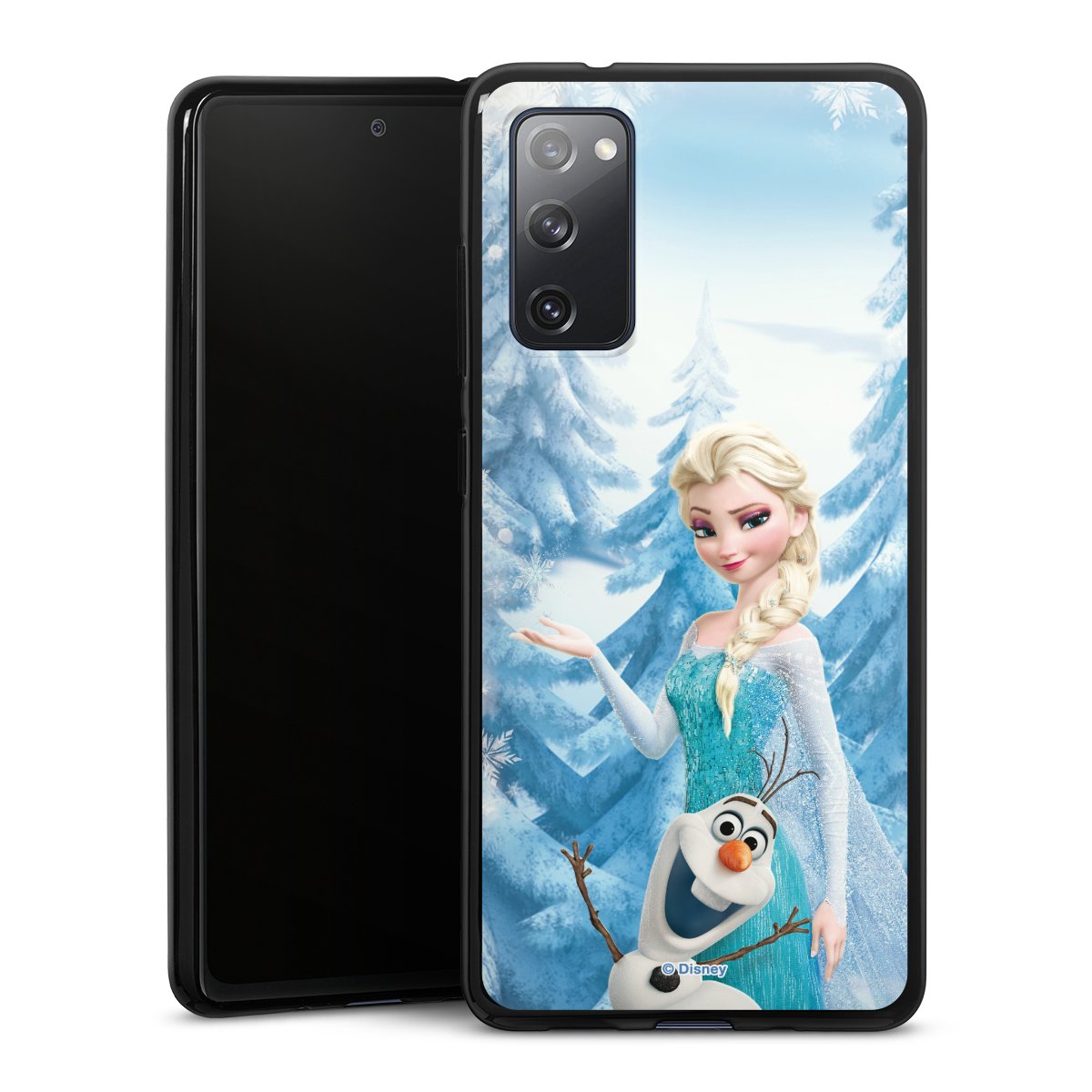 Galaxy S20 FE Handy Silikon Hülle Case schwarz Handyhülle Official Licensed Product Frozen Elsa Disney