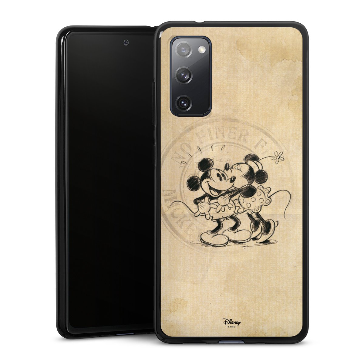 Galaxy S20 FE Handy Silikon Hülle Case schwarz Handyhülle Mickey Mouse Vintage Minnie Mouse