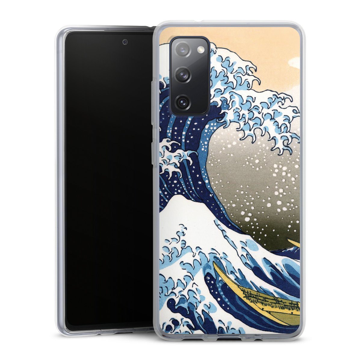 Galaxy S20 FE Handy Silikon Hülle Case transparent Handyhülle Kunst Katsushika Hokusai Die Große Welle Vor Kanagawa Silikon Case