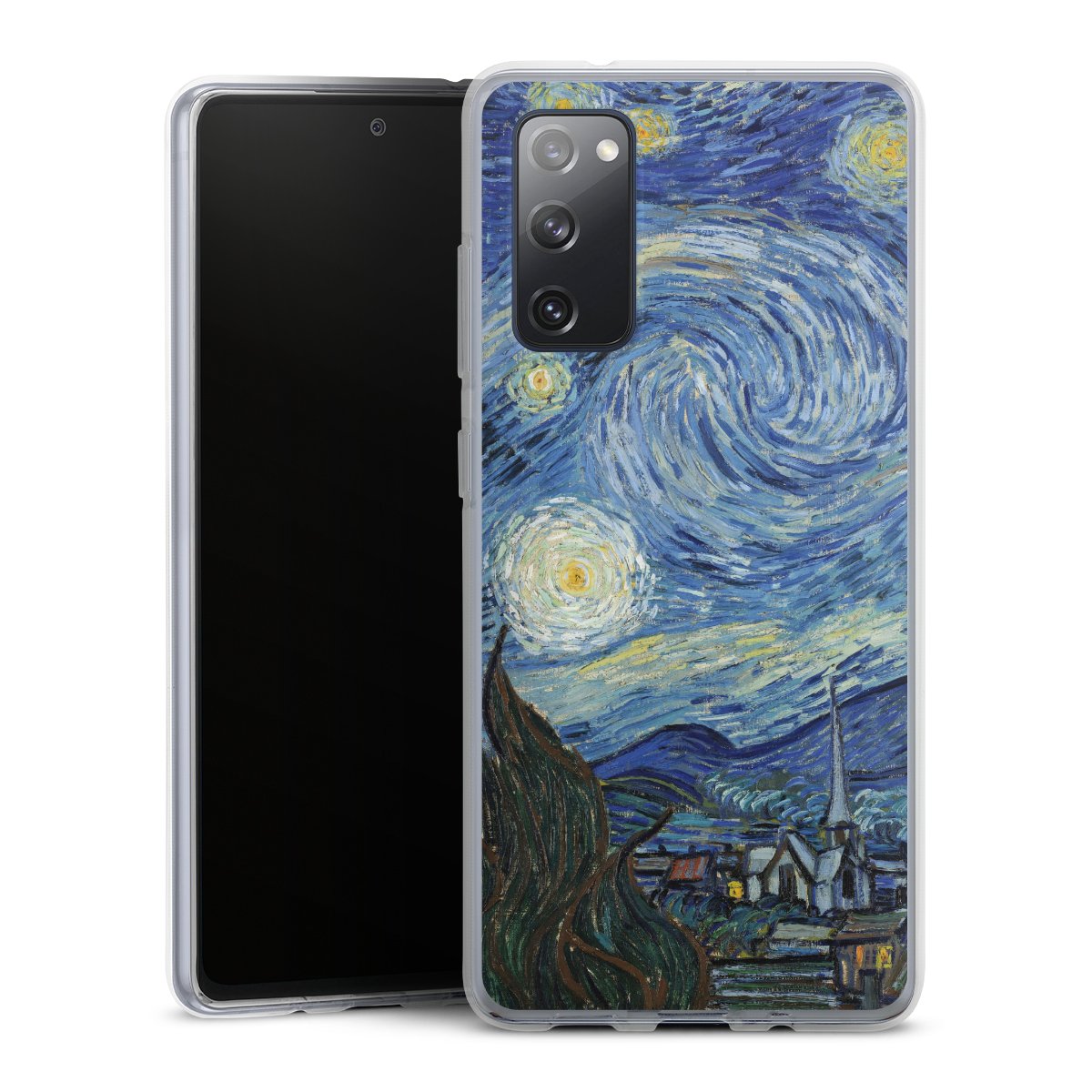 Galaxy S20 FE Handy Silikon Hülle Case transparent Handyhülle The Starry Night Kunst Vincent Van Gogh Silikon Case