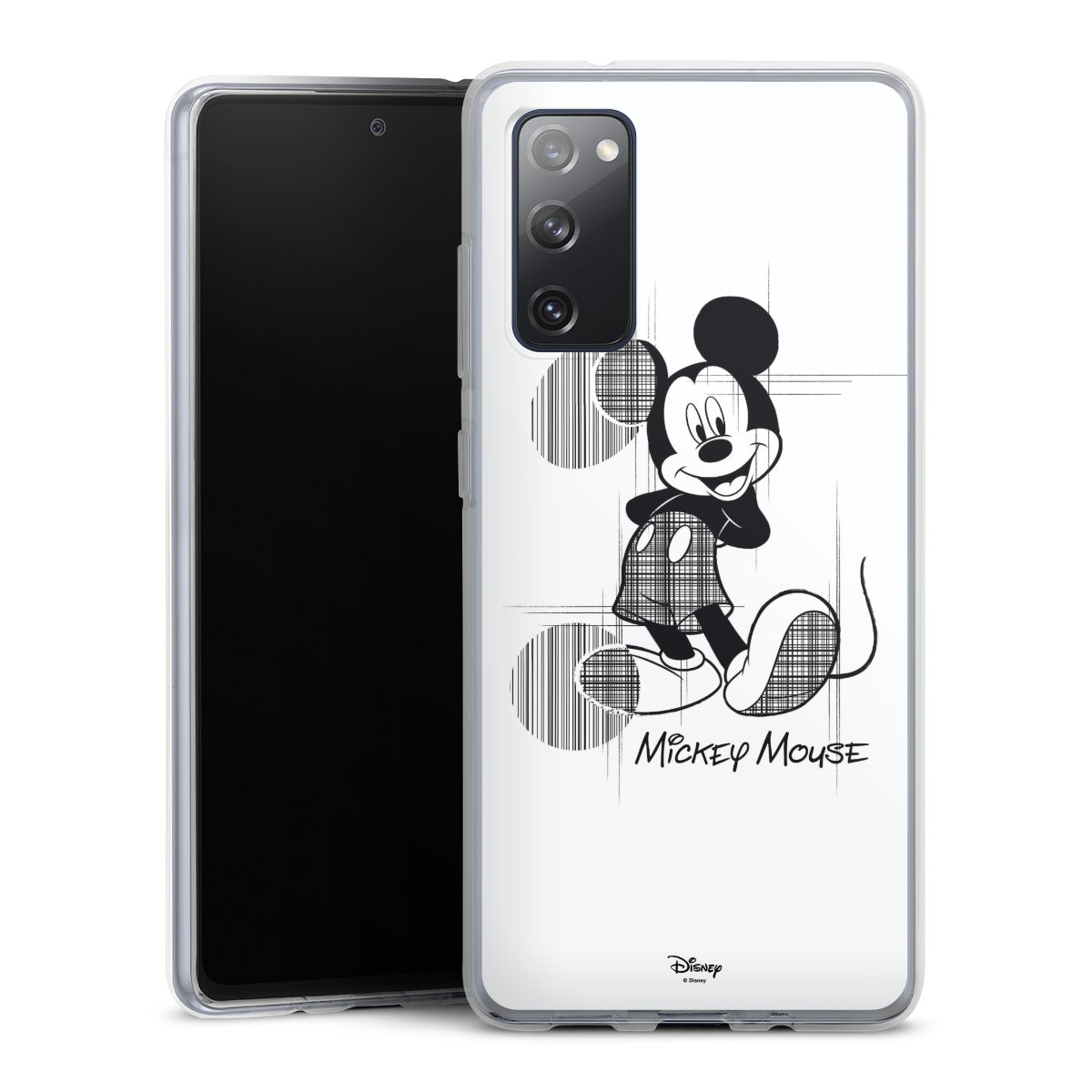 Galaxy S20 FE Handy Silikon Hülle Case transparent Handyhülle Disney Official Licensed Product Mickey Mouse Silikon Case