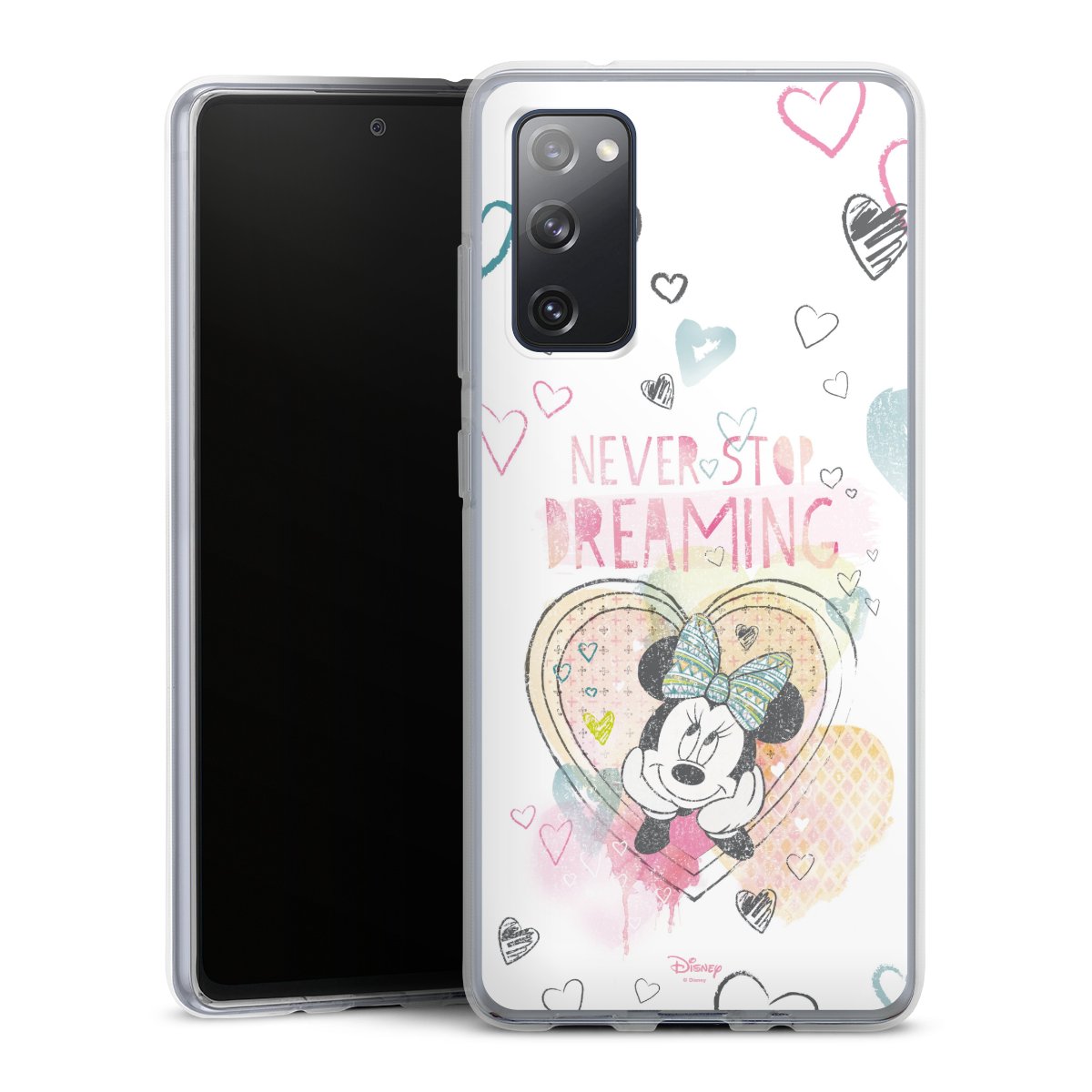 Galaxy S20 FE Handy Silikon Hülle Case transparent Handyhülle Disney Official Licensed Product Minnie Mouse Silikon Case