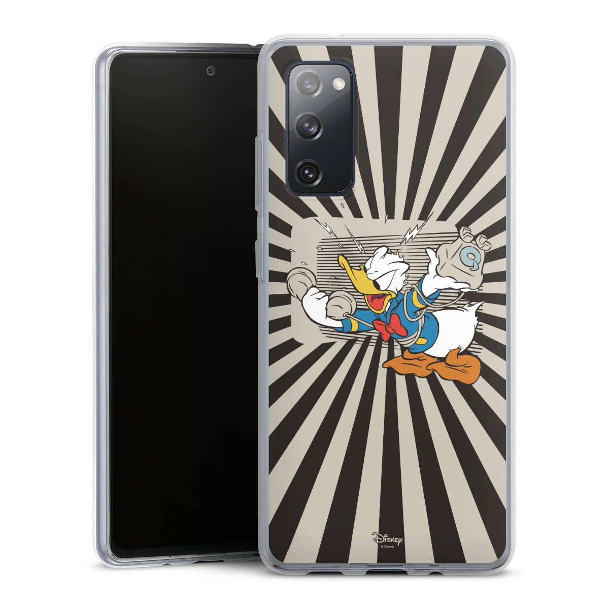 Galaxy S20 FE Handy Silikon Hülle Case transparent Handyhülle Donald Duck Disney Official Licensed Product Silikon Case