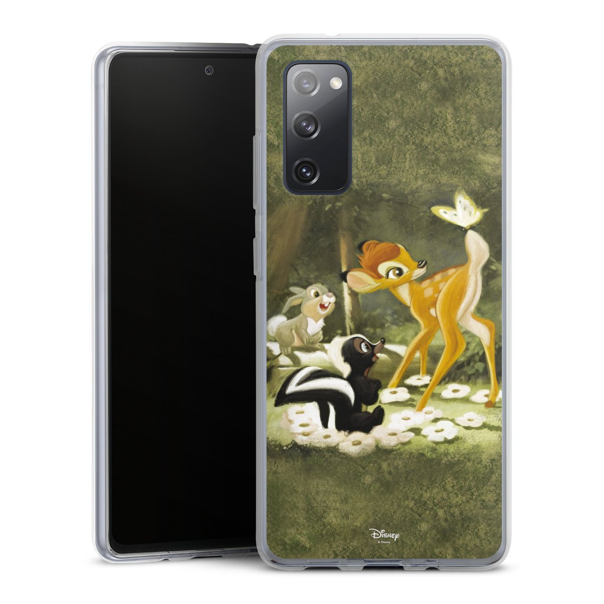 Galaxy S20 FE Handy Silikon Hülle Case transparent Handyhülle Disney Official Licensed Product Bambi Silikon Case