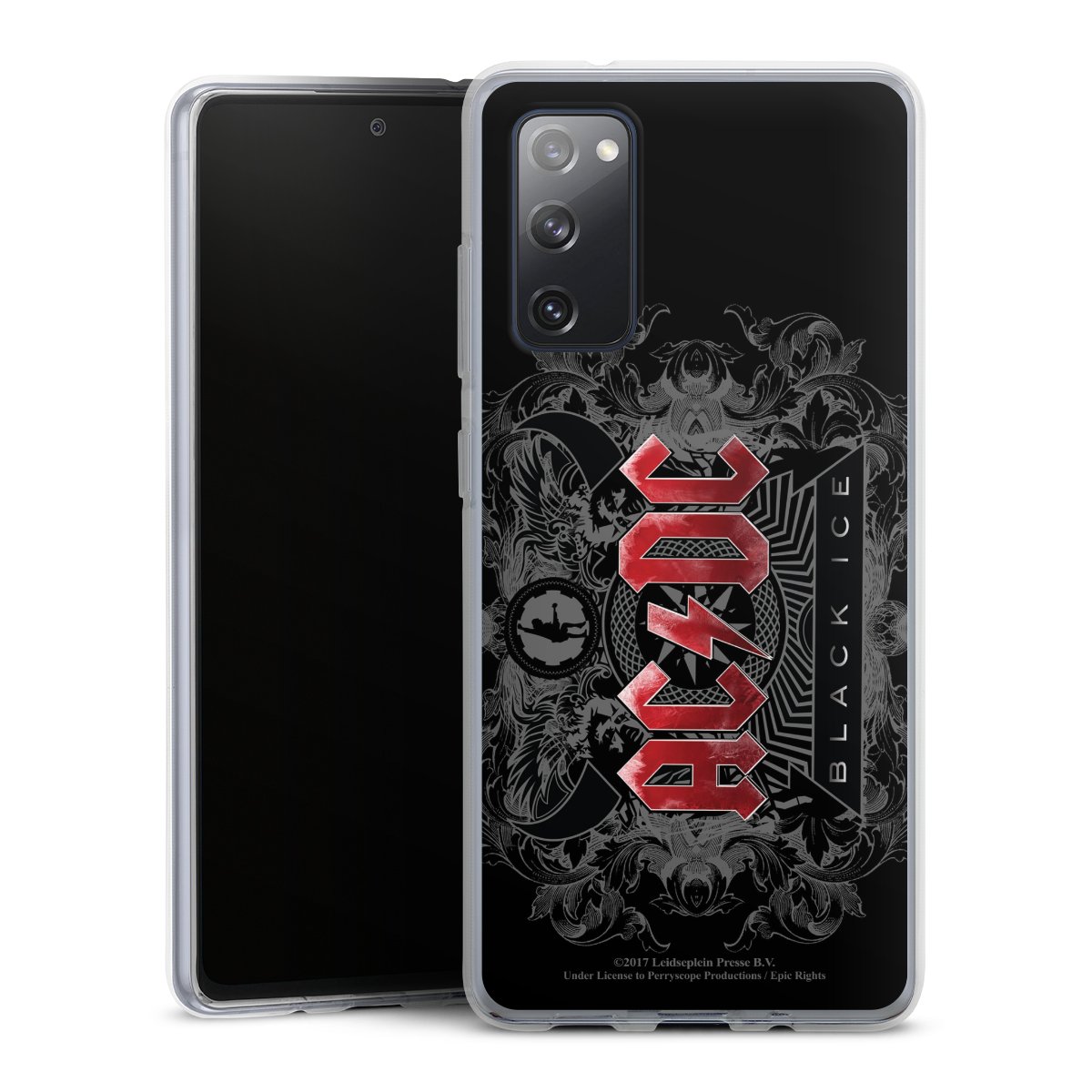 Galaxy S20 FE Handy Silikon Hülle Case transparent Handyhülle Merchandise Black Ice Acdc Silikon Case