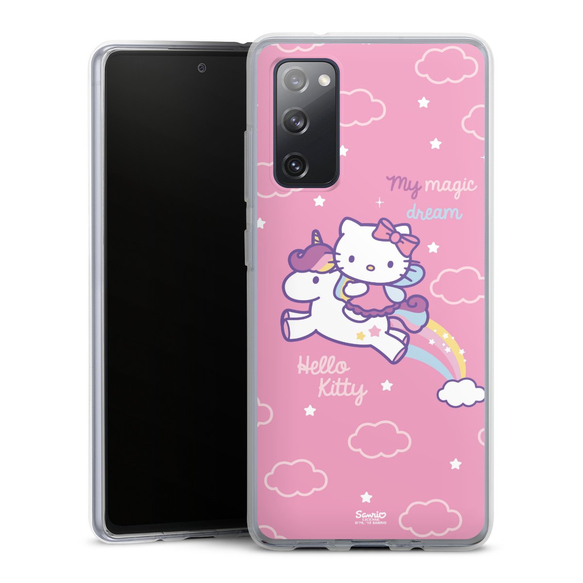 Galaxy S20 FE Handy Silikon Hülle Case transparent Handyhülle Einhorn Official Licensed Product Hello Kitty Silikon Case