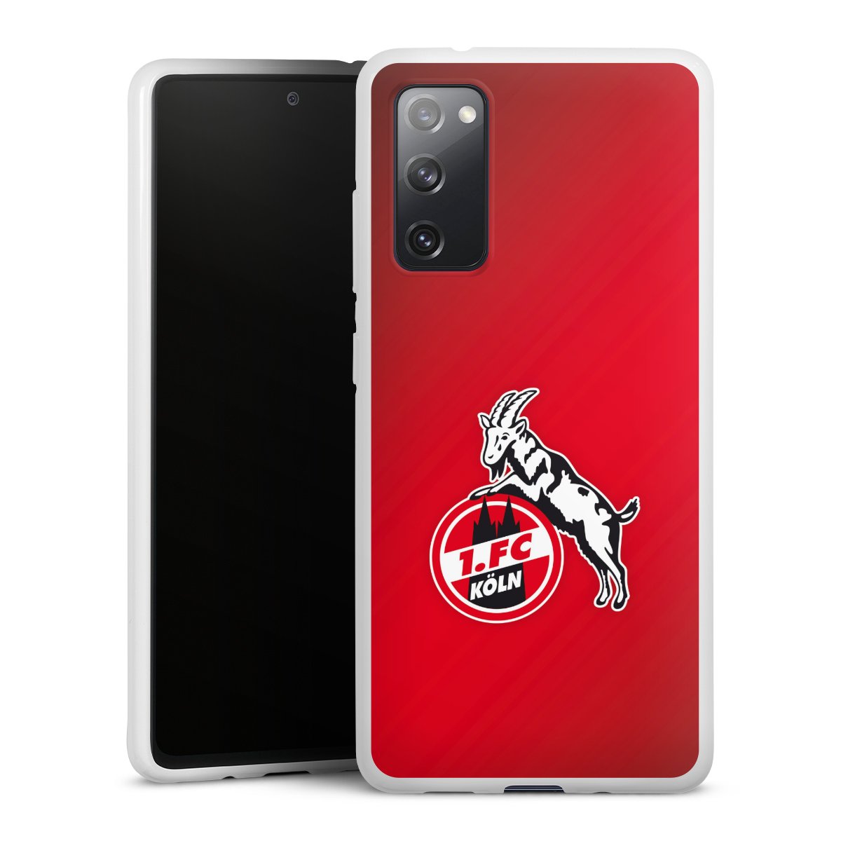 Galaxy S20 FE Handy Silikon Hülle Case weiß Handyhülle Official Licensed Product Effzeh 1. Fc Köln Silikon Case