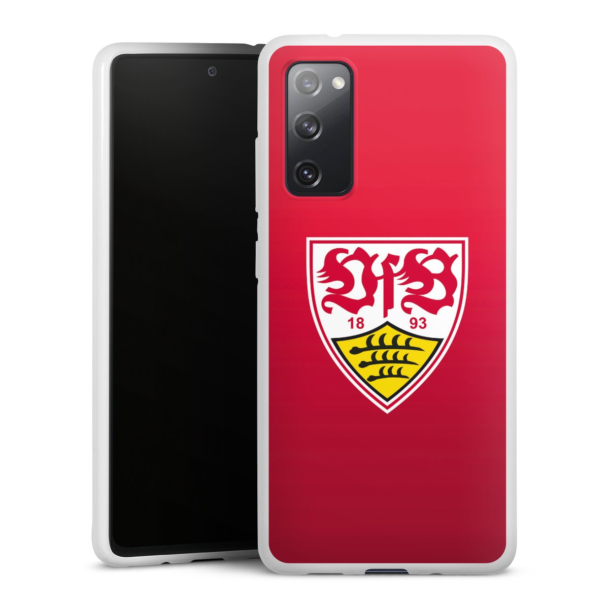 Galaxy S20 FE Handy Silikon Hülle Case weiß Handyhülle Official Licensed Product Vfb Stuttgart Silikon Case