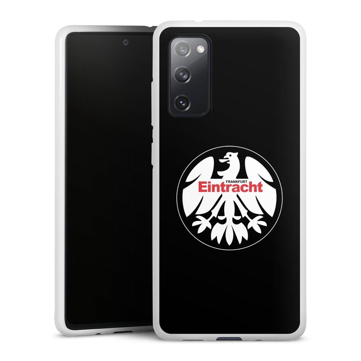 Galaxy S20 FE Handy Silikon Hülle Case weiß Handyhülle Official Licensed Product Eintracht Frankfurt Sge Silikon Case