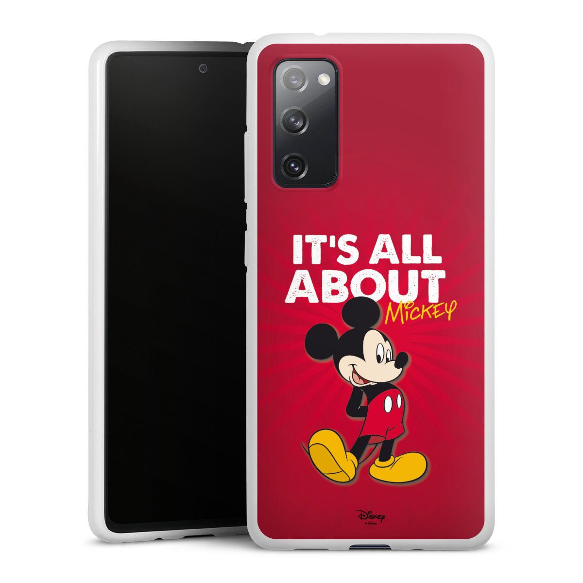 Galaxy S20 FE Handy Silikon Hülle Case weiß Handyhülle Mouse Disney Official Licensed Product Silikon Case