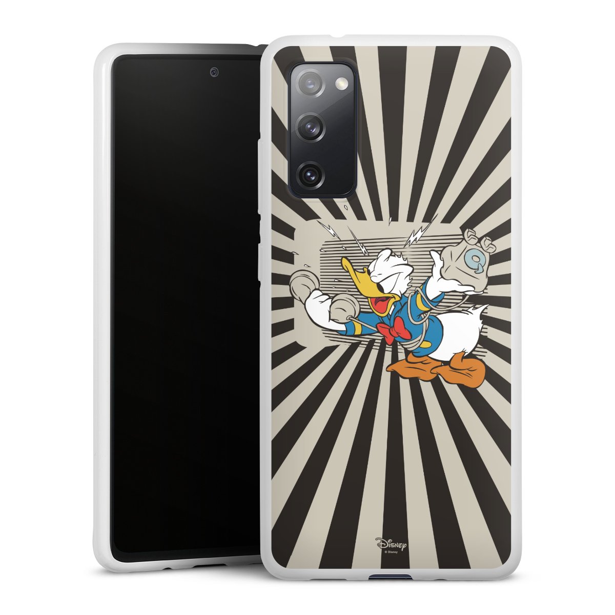 Galaxy S20 FE Handy Silikon Hülle Case weiß Handyhülle Donald Duck Disney Official Licensed Product Silikon Case