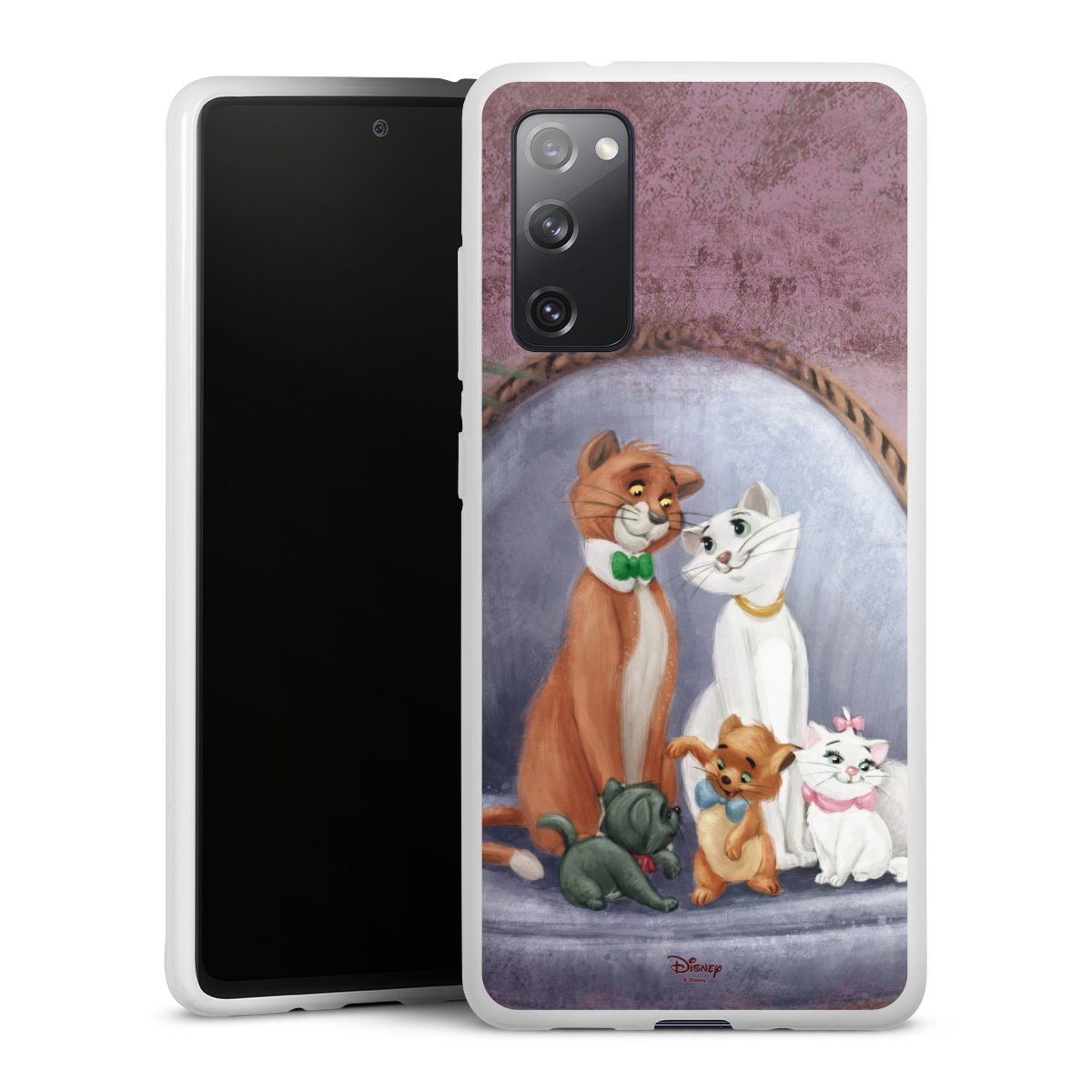 Galaxy S20 FE Handy Silikon Hülle Case weiß Handyhülle Official Licensed Product Disney Aristocats Silikon Case