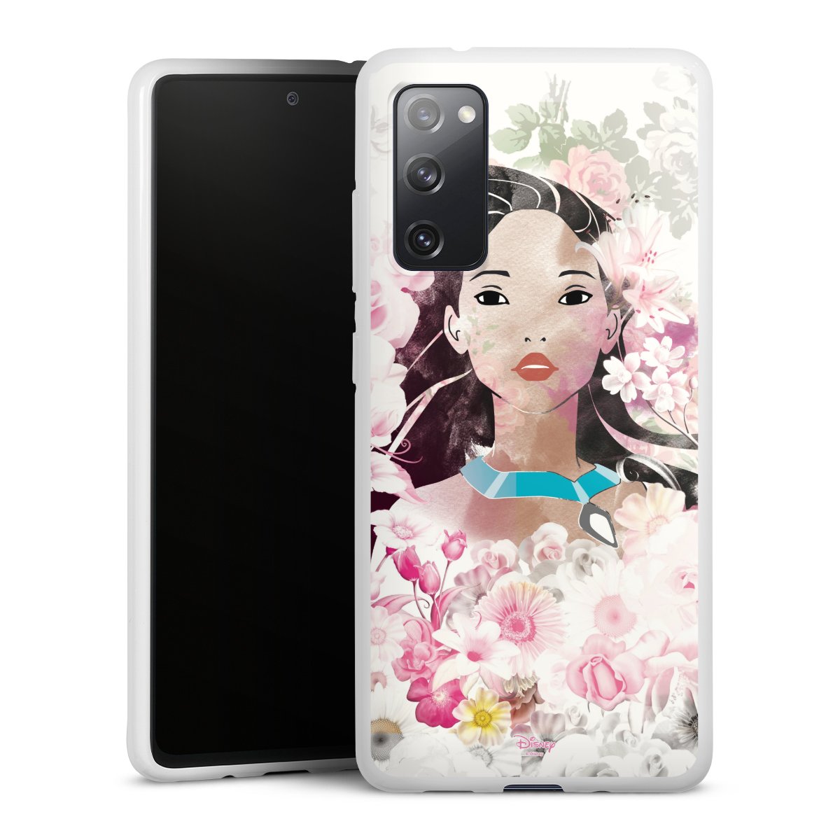 Galaxy S20 FE Handy Silikon Hülle Case weiß Handyhülle Pocahontas Official Licensed Product Disney Silikon Case