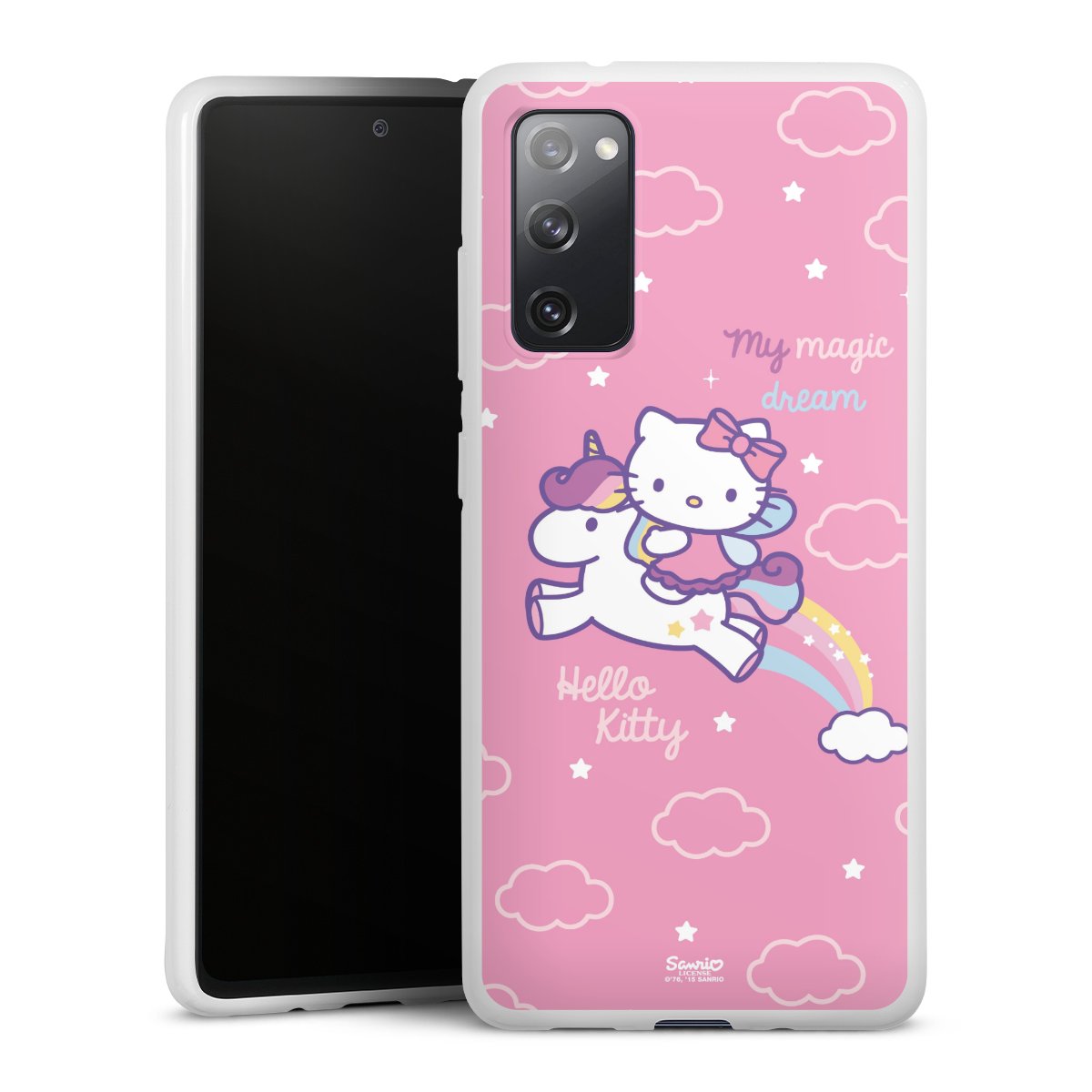 Galaxy S20 FE Handy Silikon Hülle Case weiß Handyhülle Einhorn Official Licensed Product Hello Kitty Silikon Case