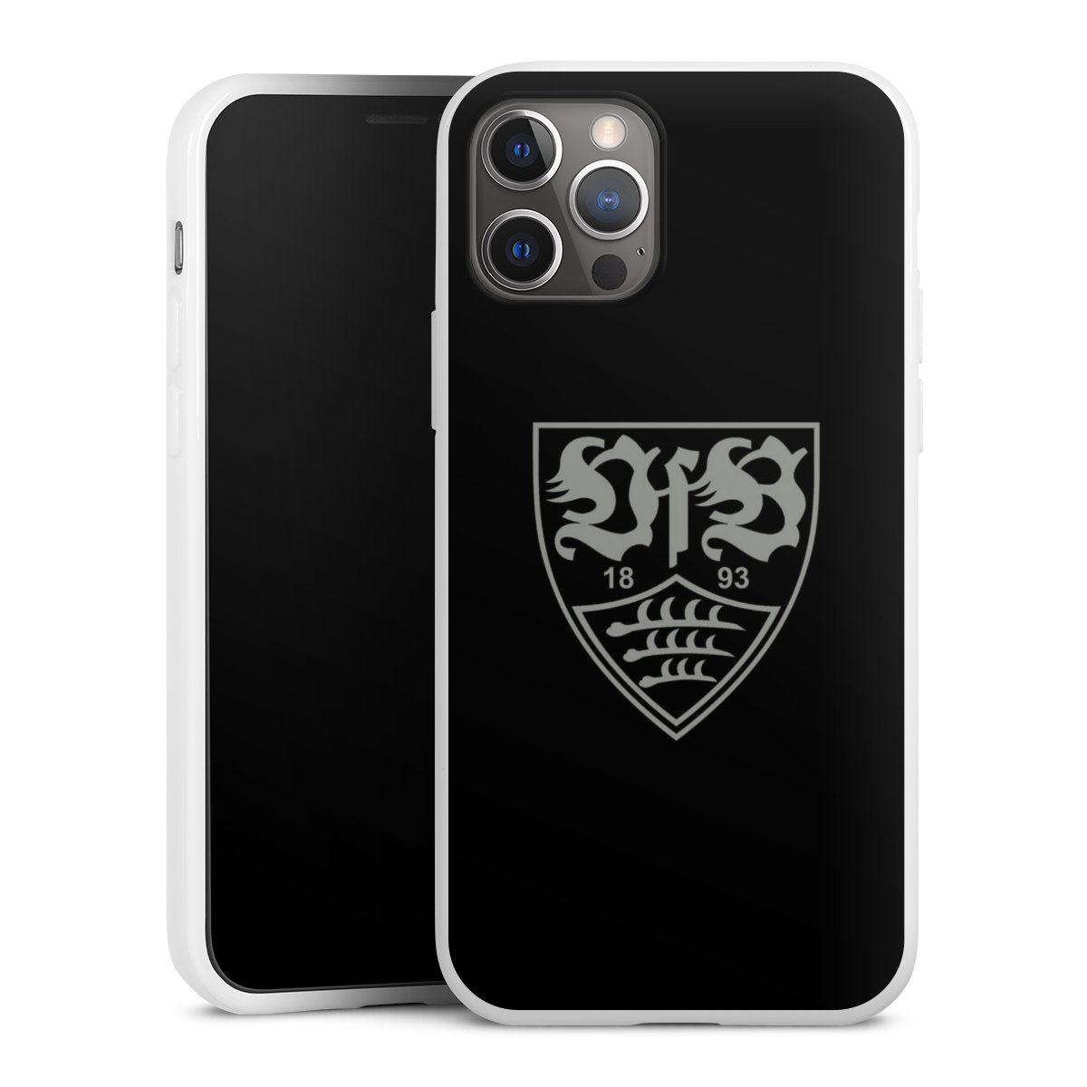 iPhone 12 Pro Handy Silikon Hülle Case weiß Handyhülle Official Licensed Product Vfb Stuttgart Silikon Case