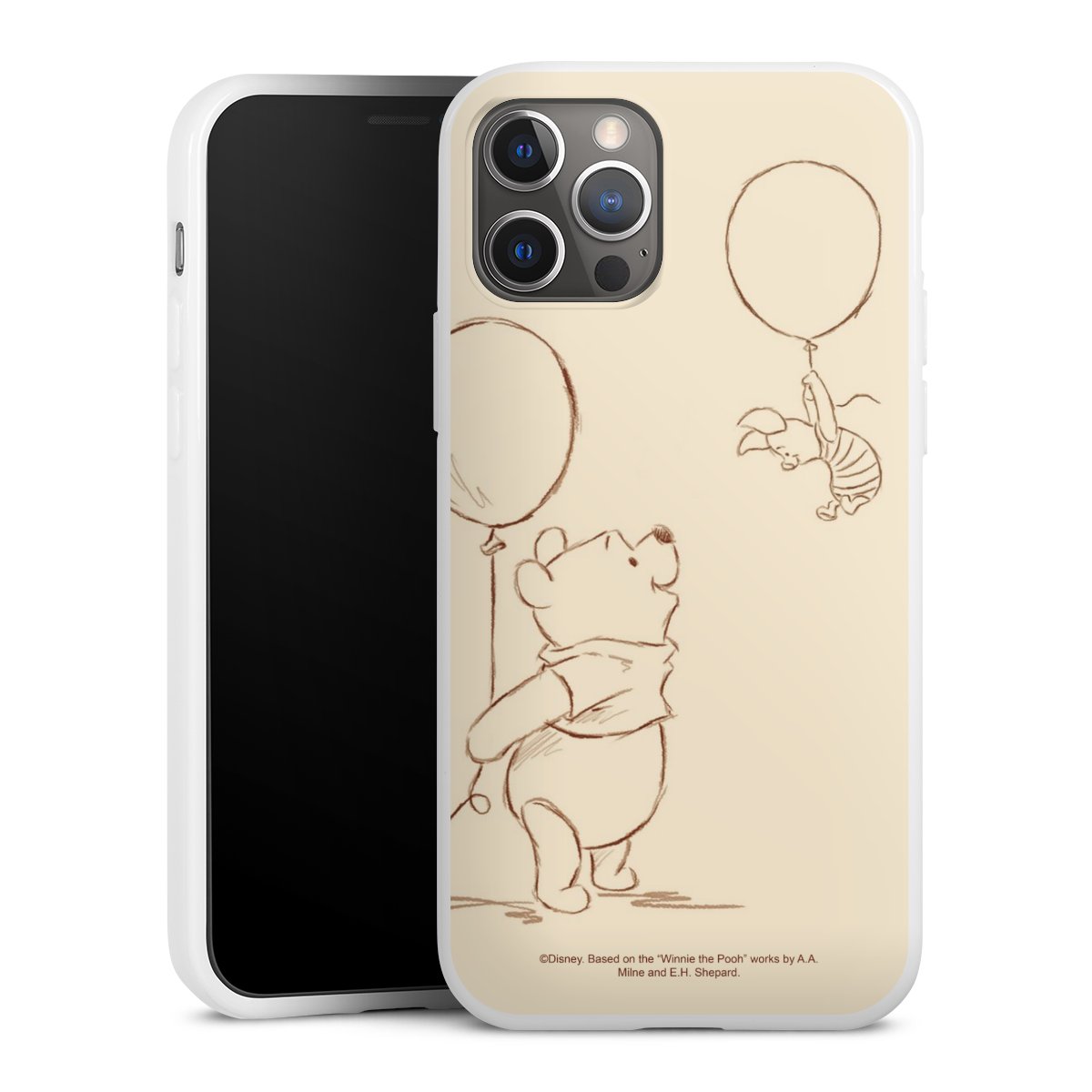 iPhone 12 Pro Handy Silikon Hülle Case weiß Handyhülle Official Licensed Product Winnie The Pooh Disney Silikon Case