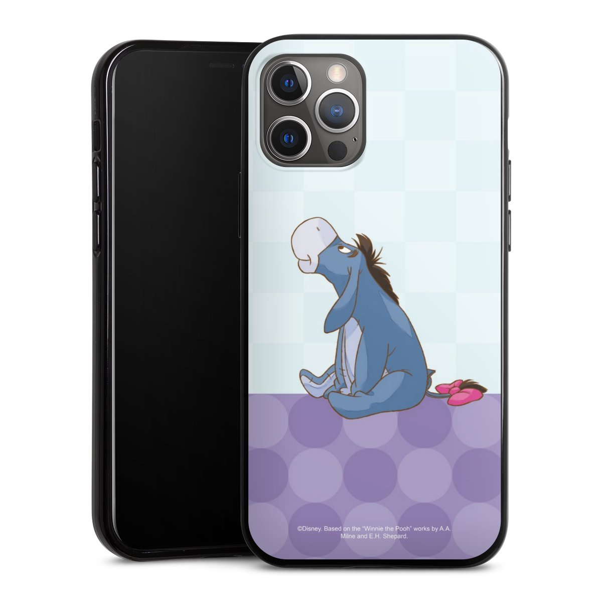 iPhone 12 Pro Handy Silikon Hülle Case schwarz Handyhülle Disney Donkey Winnie The Pooh