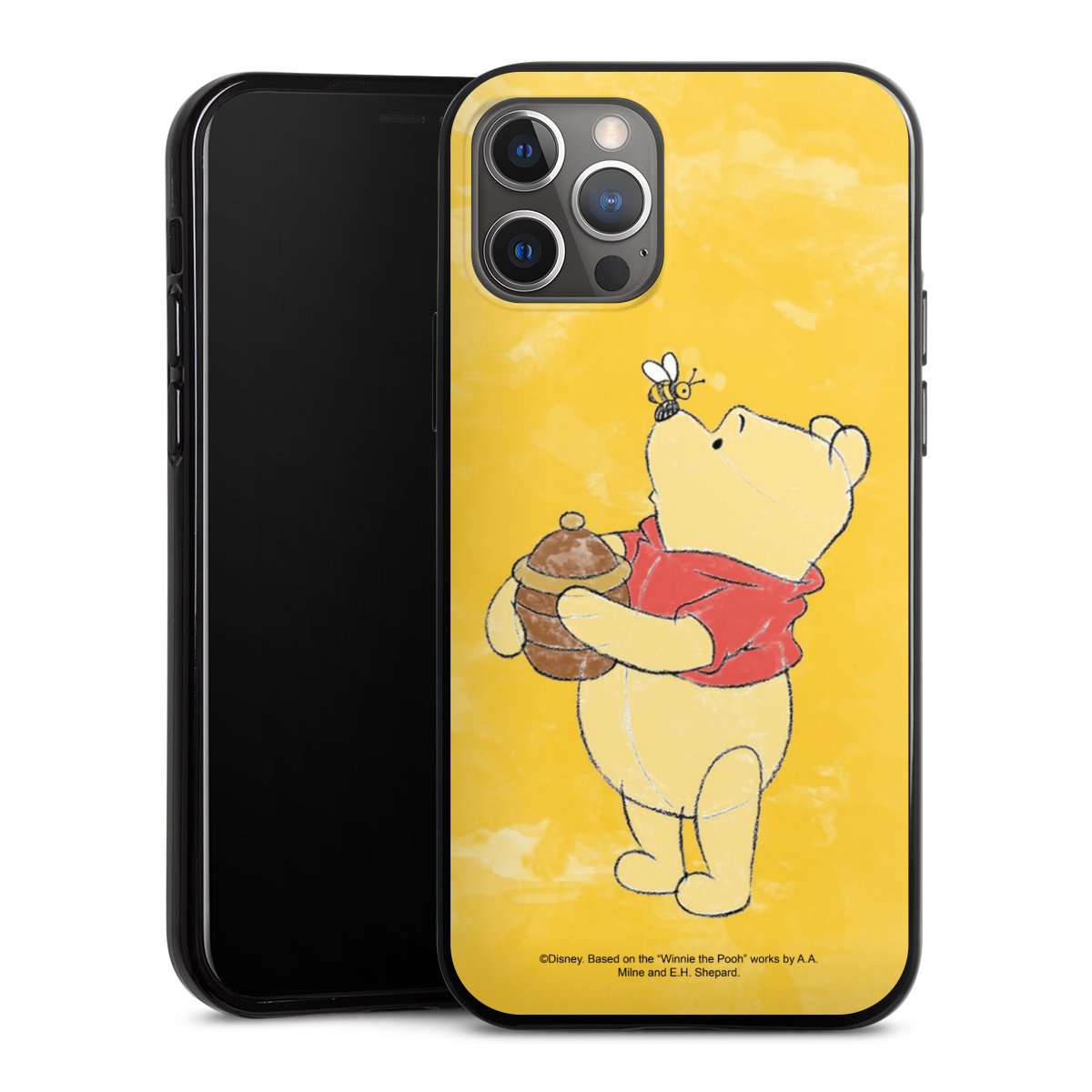 iPhone 12 Pro Handy Silikon Hülle Case schwarz Handyhülle Official Licensed Product Winnie The Pooh Disney