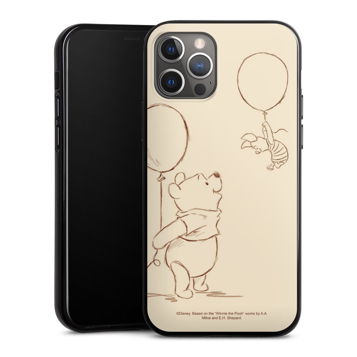 iPhone 12 Pro Handy Silikon Hülle Case schwarz Handyhülle Official Licensed Product Winnie The Pooh Disney