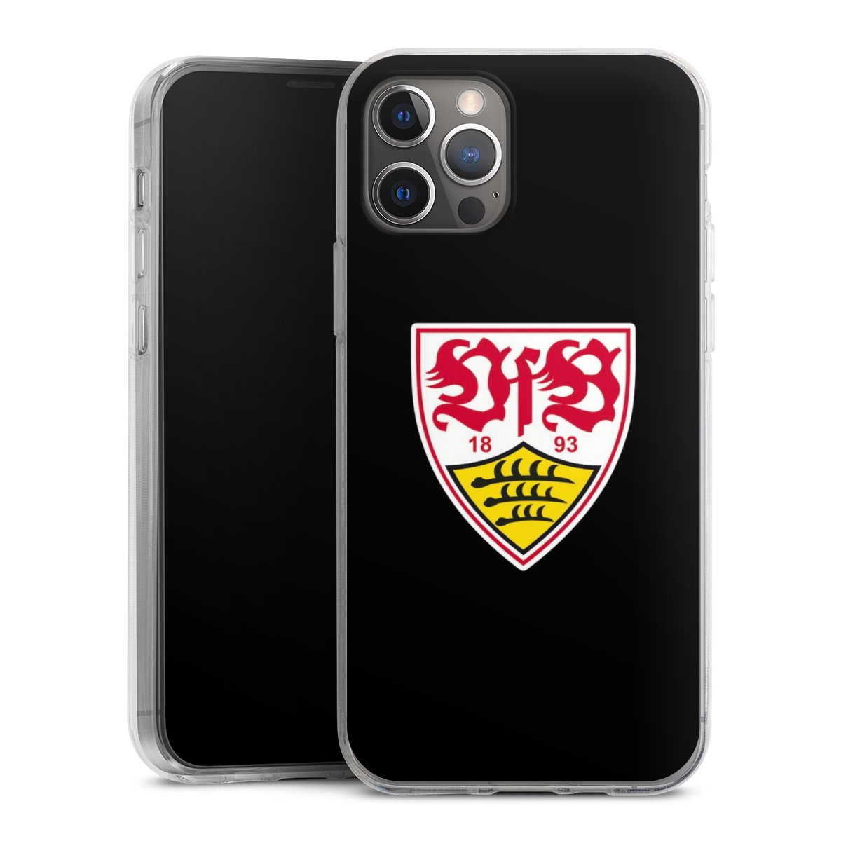 iPhone 12 Pro Handy Silikon Hülle Case transparent Handyhülle Vfb Stuttgart Official Licensed Product Coat Of Arms Silikon Case