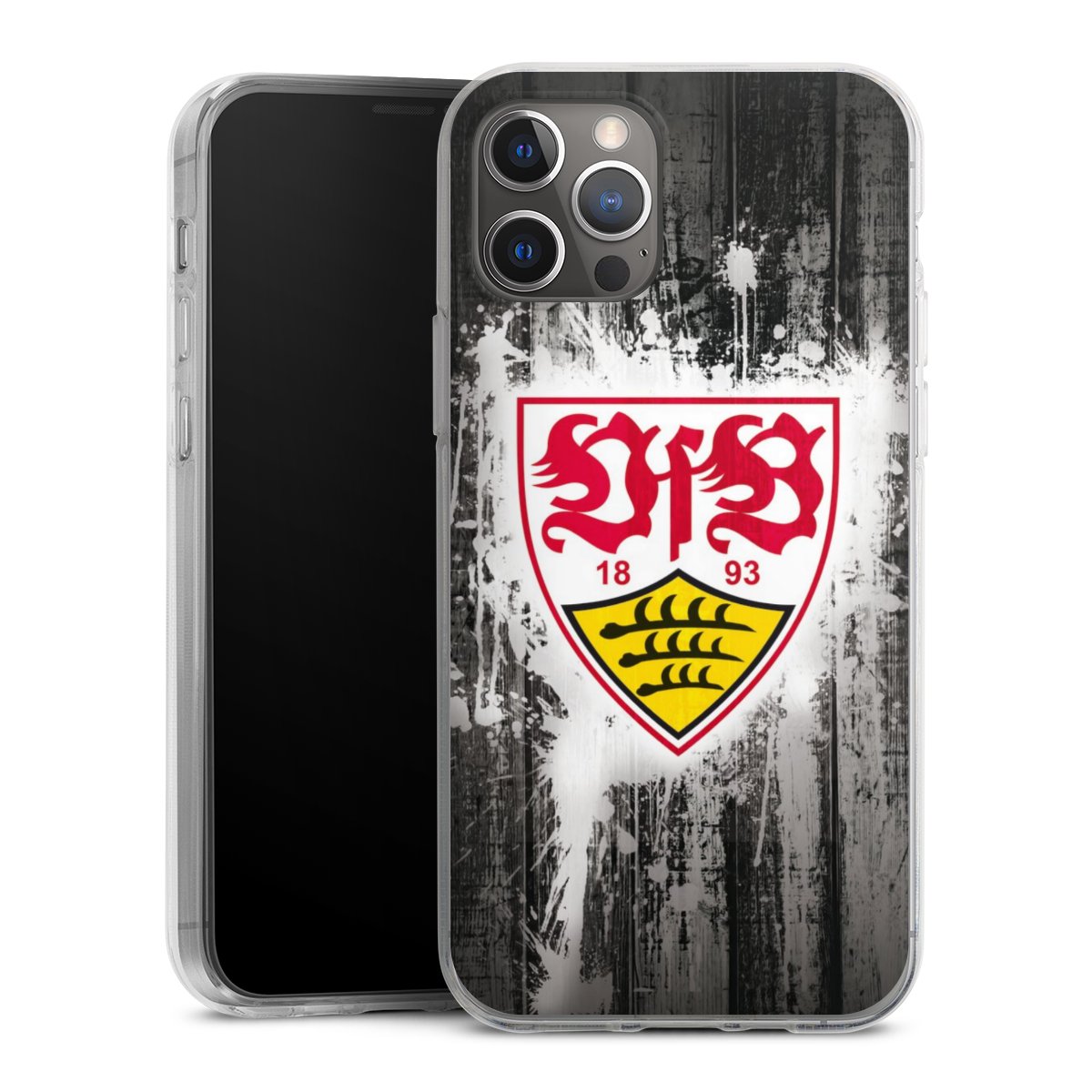 iPhone 12 Pro Handy Silikon Hülle Case transparent Handyhülle Vfb Stuttgart Official Licensed Product Silikon Case