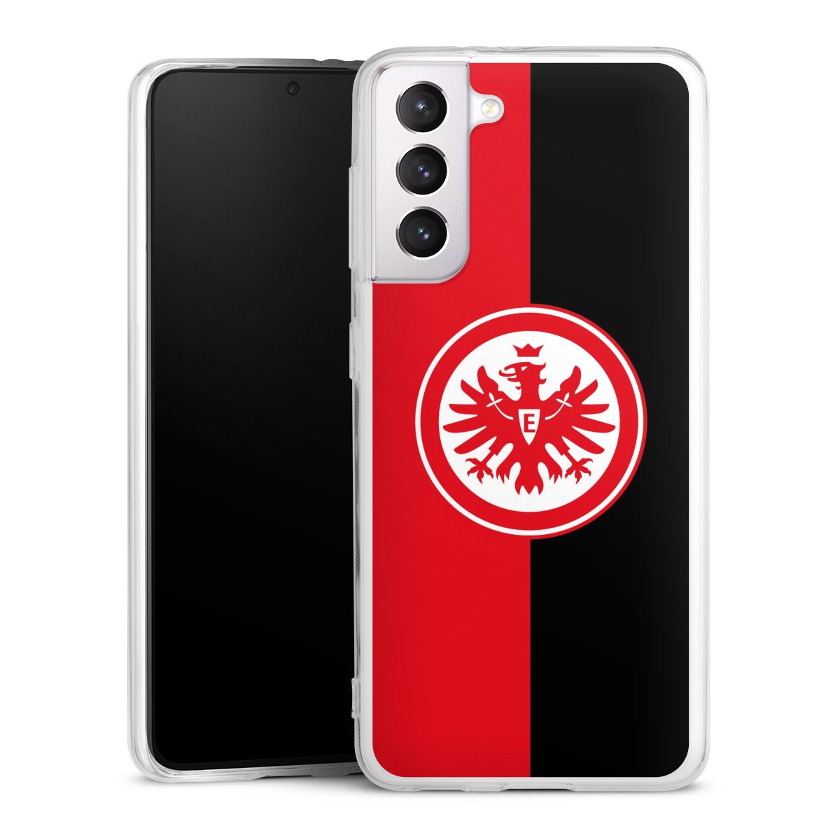 Galaxy S21 5G Handy Silikon Hülle Case transparent Handyhülle Official Licensed Product Eintracht Frankfurt Sge Silikon Case