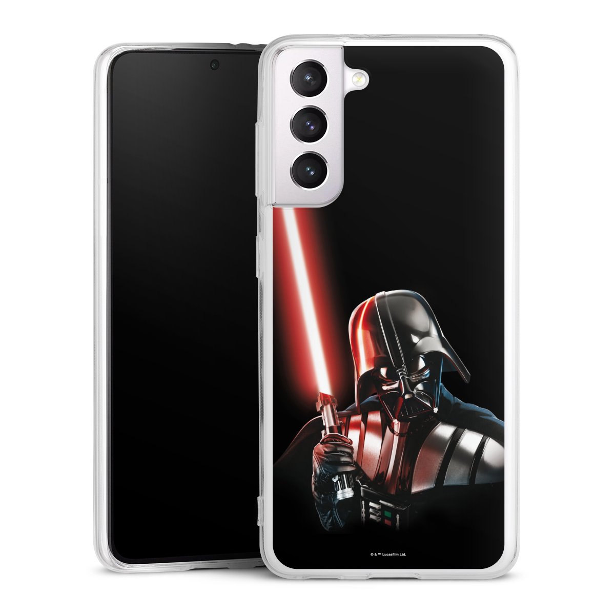 Galaxy S21 5G Handy Silikon Hülle Case transparent Handyhülle Star Wars Merchandise Darth Vader Silikon Case