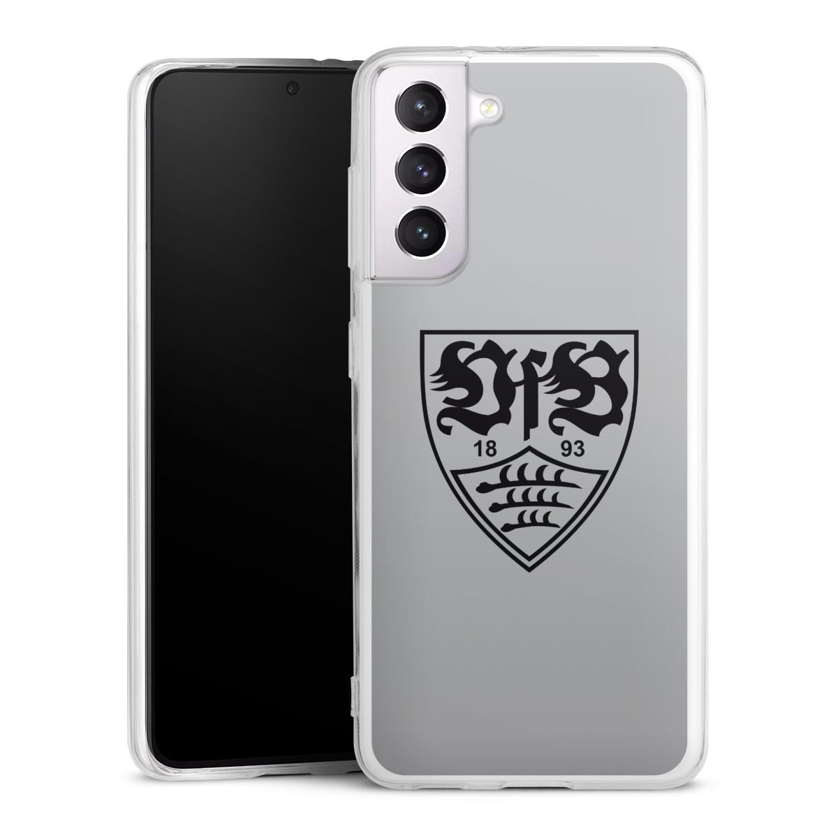 Galaxy S21 5G Handy Silikon Hülle Case transparent Handyhülle Logo Vfb Stuttgart Official Licensed Product Silikon Case