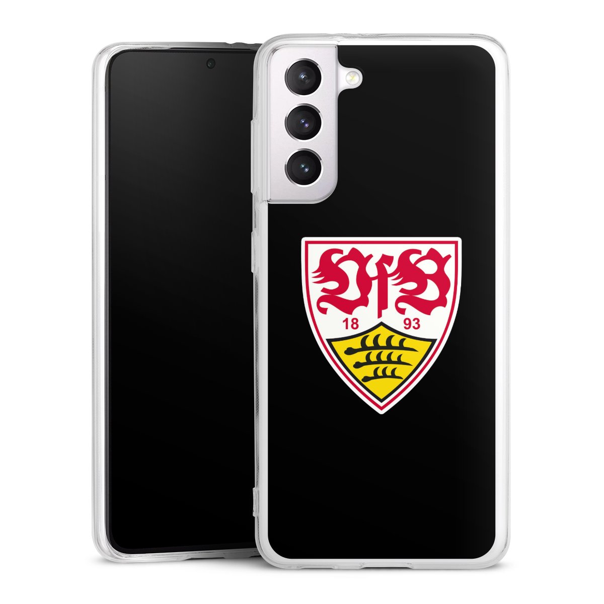 Galaxy S21 5G Handy Silikon Hülle Case transparent Handyhülle Vfb Stuttgart Official Licensed Product Coat Of Arms Silikon Case