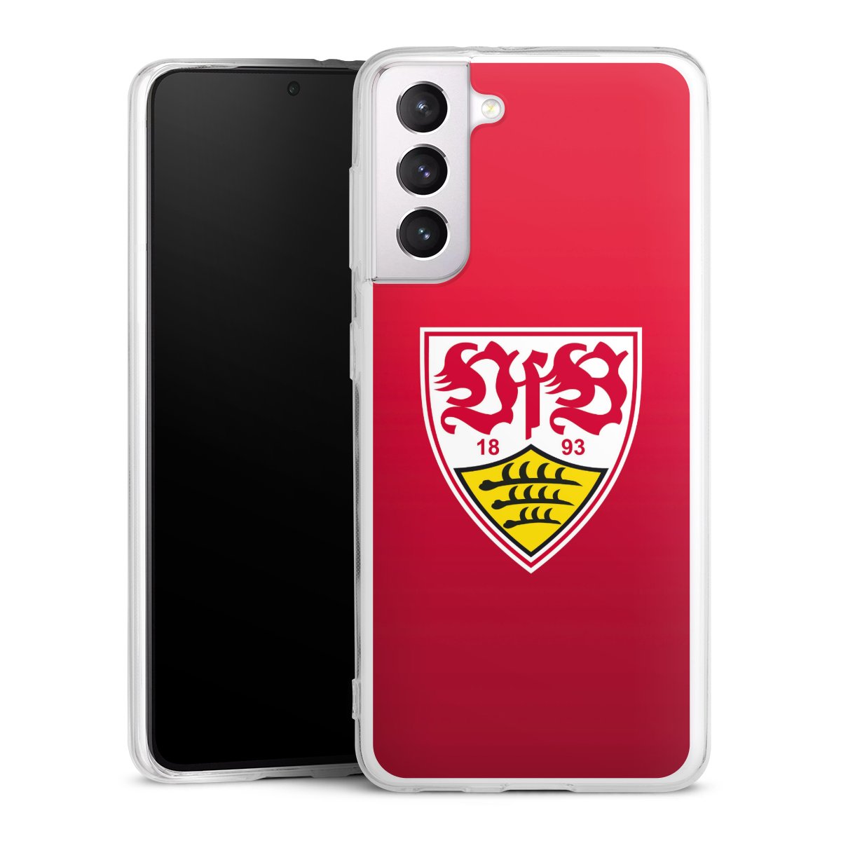 Galaxy S21 5G Handy Silikon Hülle Case transparent Handyhülle Official Licensed Product Vfb Stuttgart Silikon Case