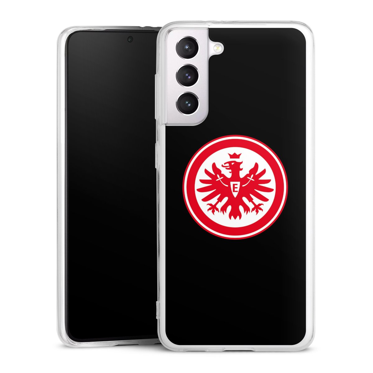 Galaxy S21 5G Handy Silikon Hülle Case transparent Handyhülle Eintracht Frankfurt Sge Eagle Silikon Case