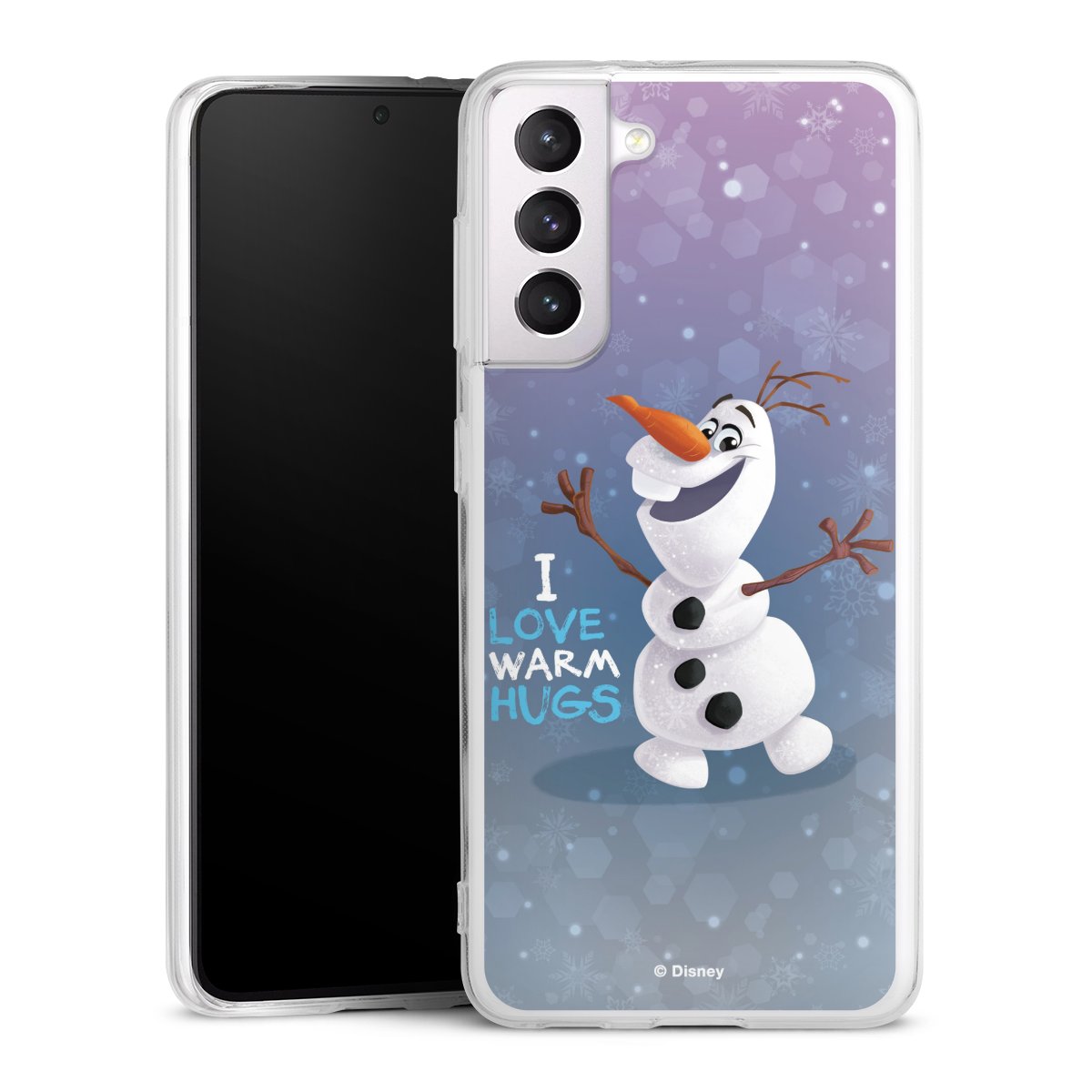 Galaxy S21 5G Handy Silikon Hülle Case transparent Handyhülle Frozen Frozen Olaf Official Licensed Product Silikon Case