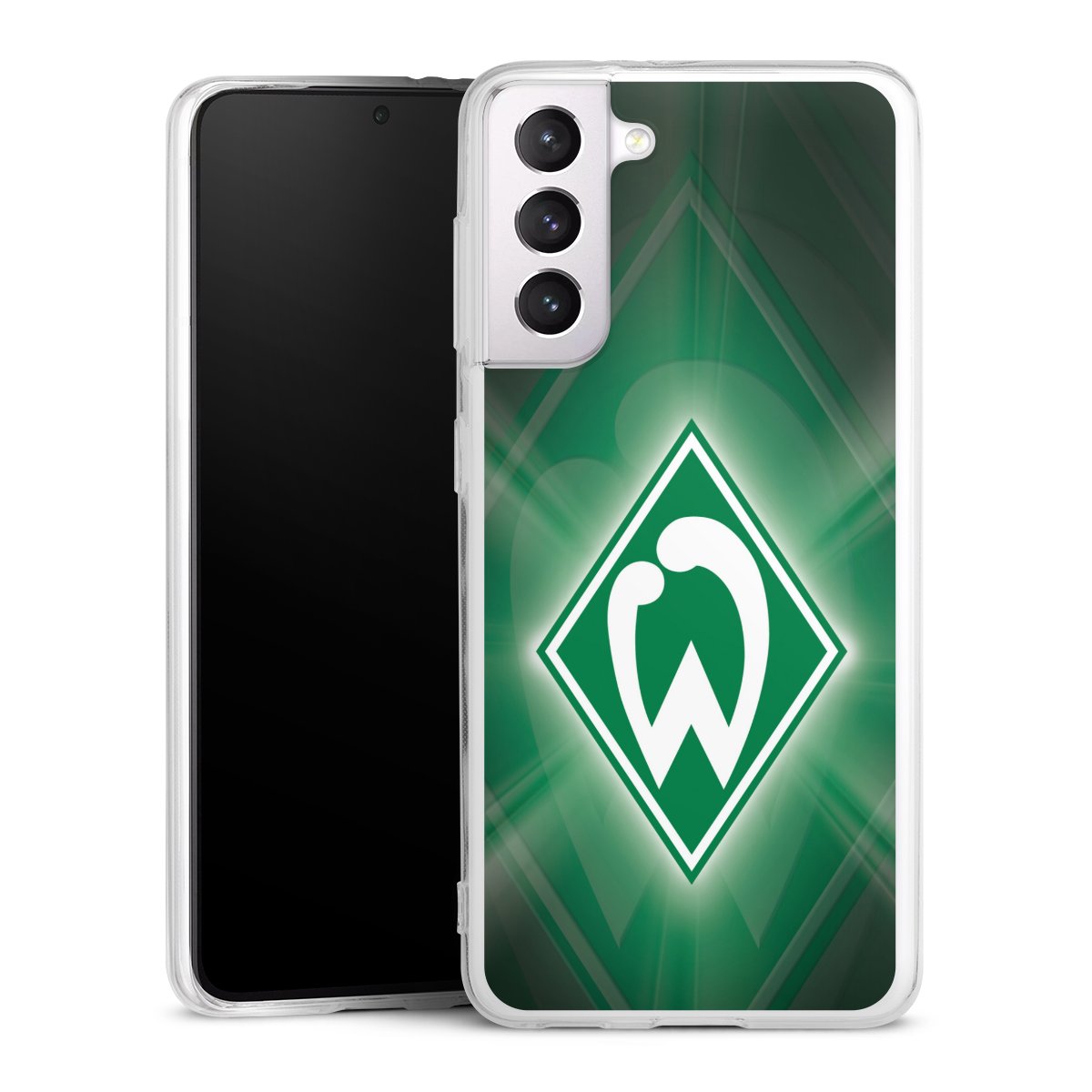 Galaxy S21 5G Handy Silikon Hülle Case transparent Handyhülle Sv Werder Bremen Official Licensed Product Coat Of Arms Silikon Case